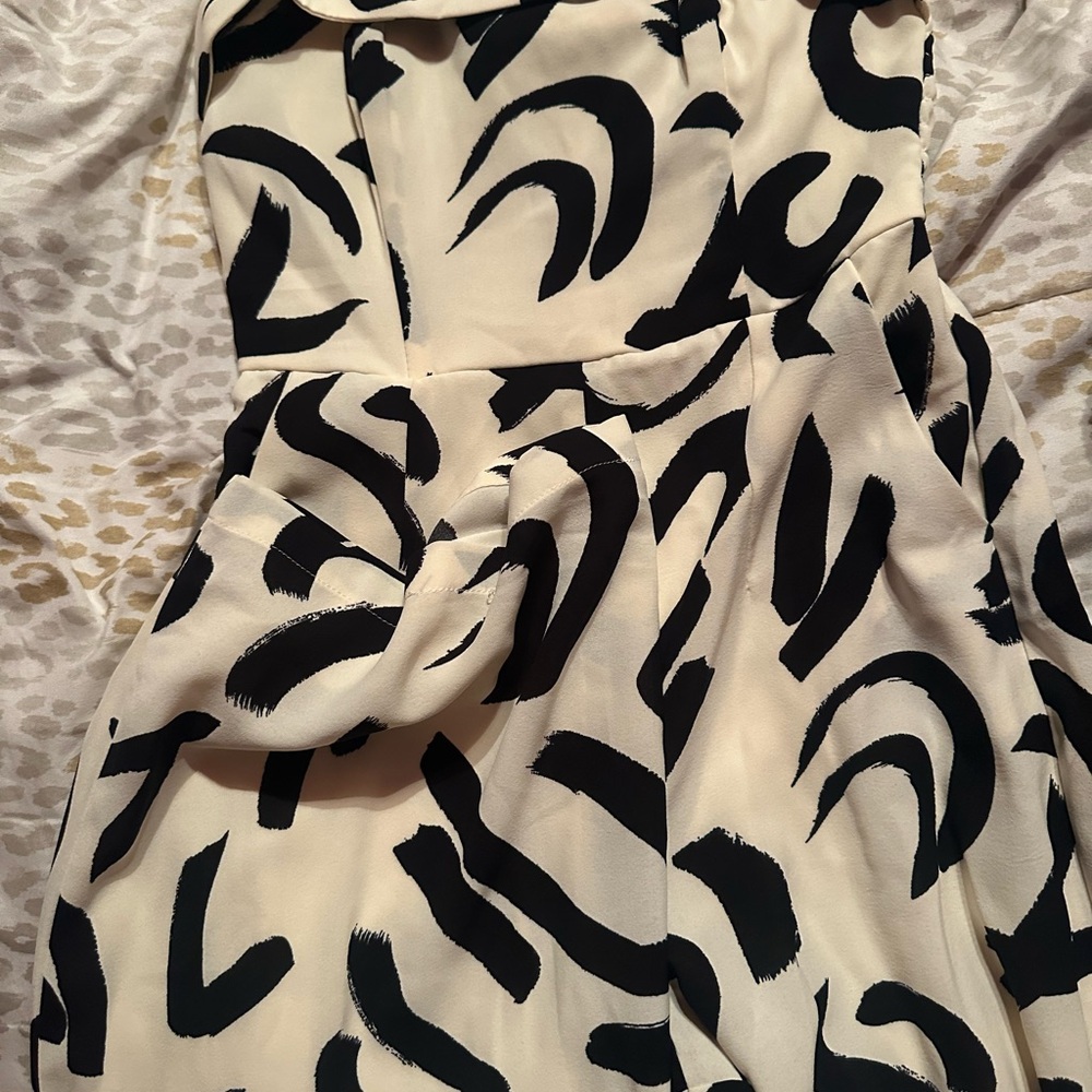 Elegant Black and Cream Women's Dress
